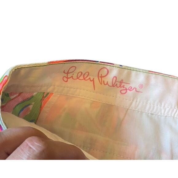 Lilly Pulitzer Buttercup In The Vias Shorts Size 0 Scalloped Edge 5" Inseam - Picture 5 of 13